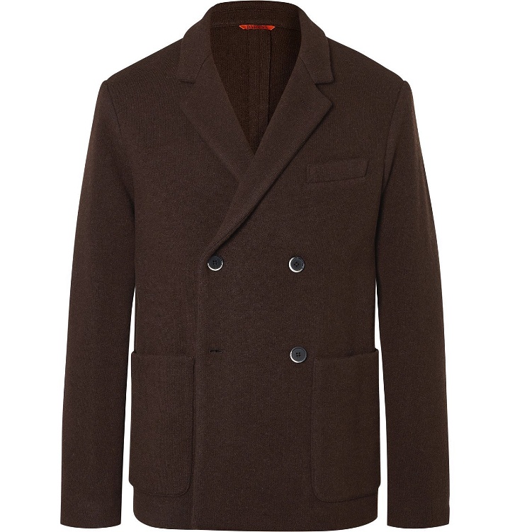 Photo: Barena - Double-Breasted Wool-Blend Blazer - Brown