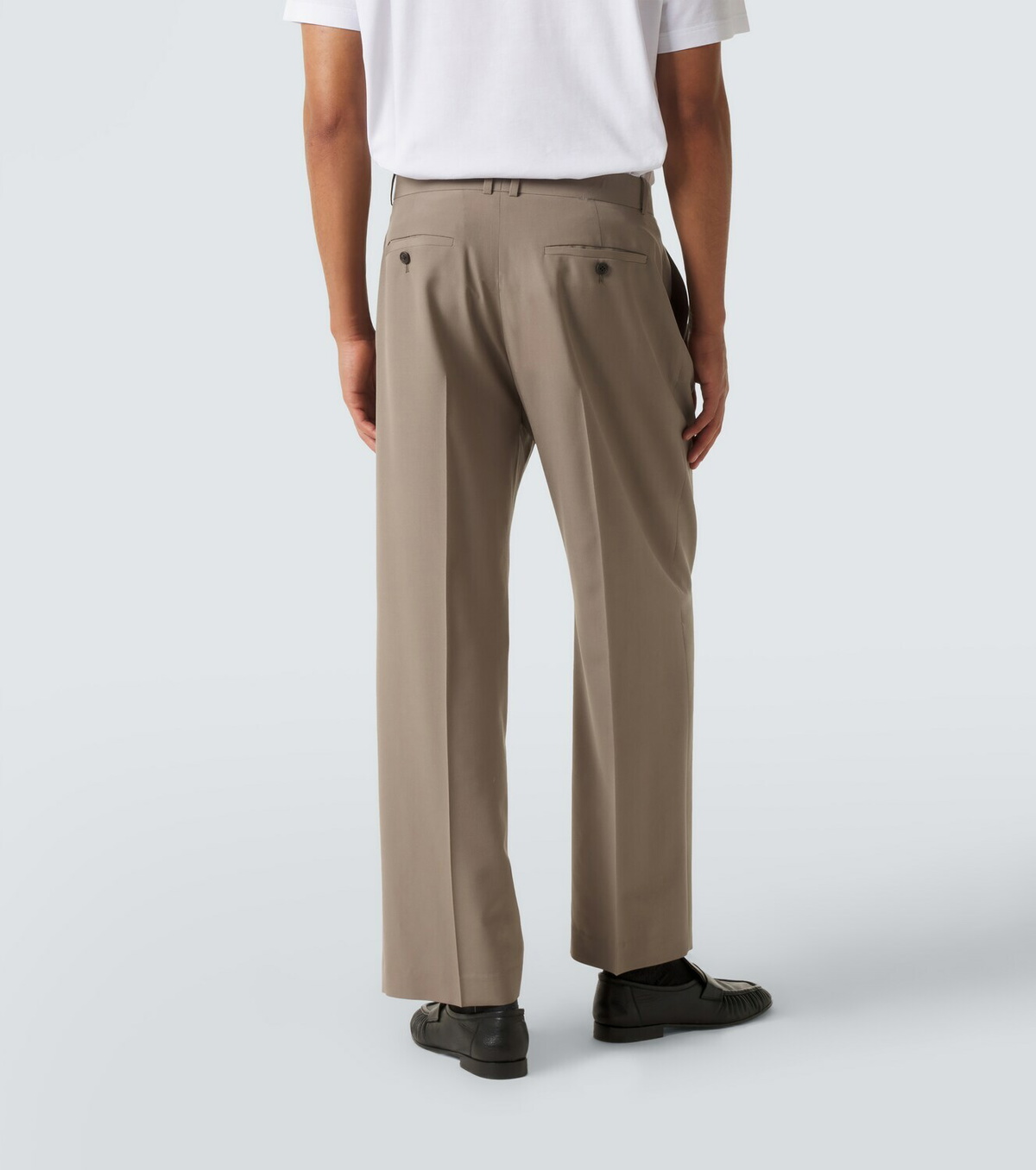 The Row Tarek wool straight pants