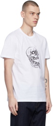 Alexander McQueen White Hamlet Skull T-Shirt