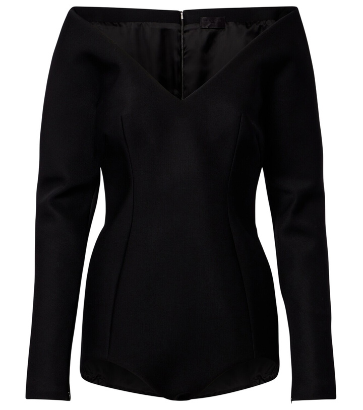 Photo: Mugler Wool-blend bodysuit
