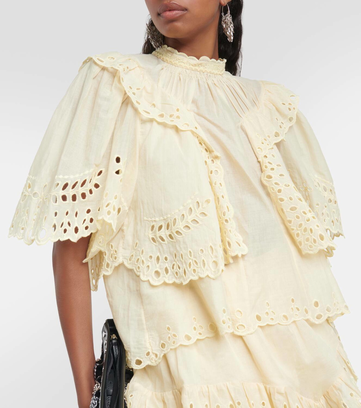 【送料&関税込】Marant Atoile Sogane Broderie-anglaise Top Marant Etoile Katia broderie anglaise cotton top Isabel