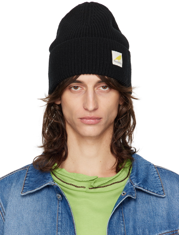 Photo: JW Anderson Black Logo Patch Beanie