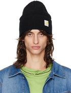 JW Anderson Black Logo Patch Beanie