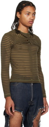 Parnell Mooney Khaki Knot Long Sleeve T-Shirt