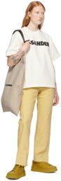 Jil Sander Yellow Raw-Cuff Jeans