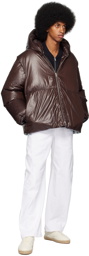 Jil Sander SSENSE Exclusive Brown Down Jacket