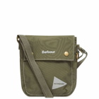 Barbour x and wander Shoulder Pouch in Khaki