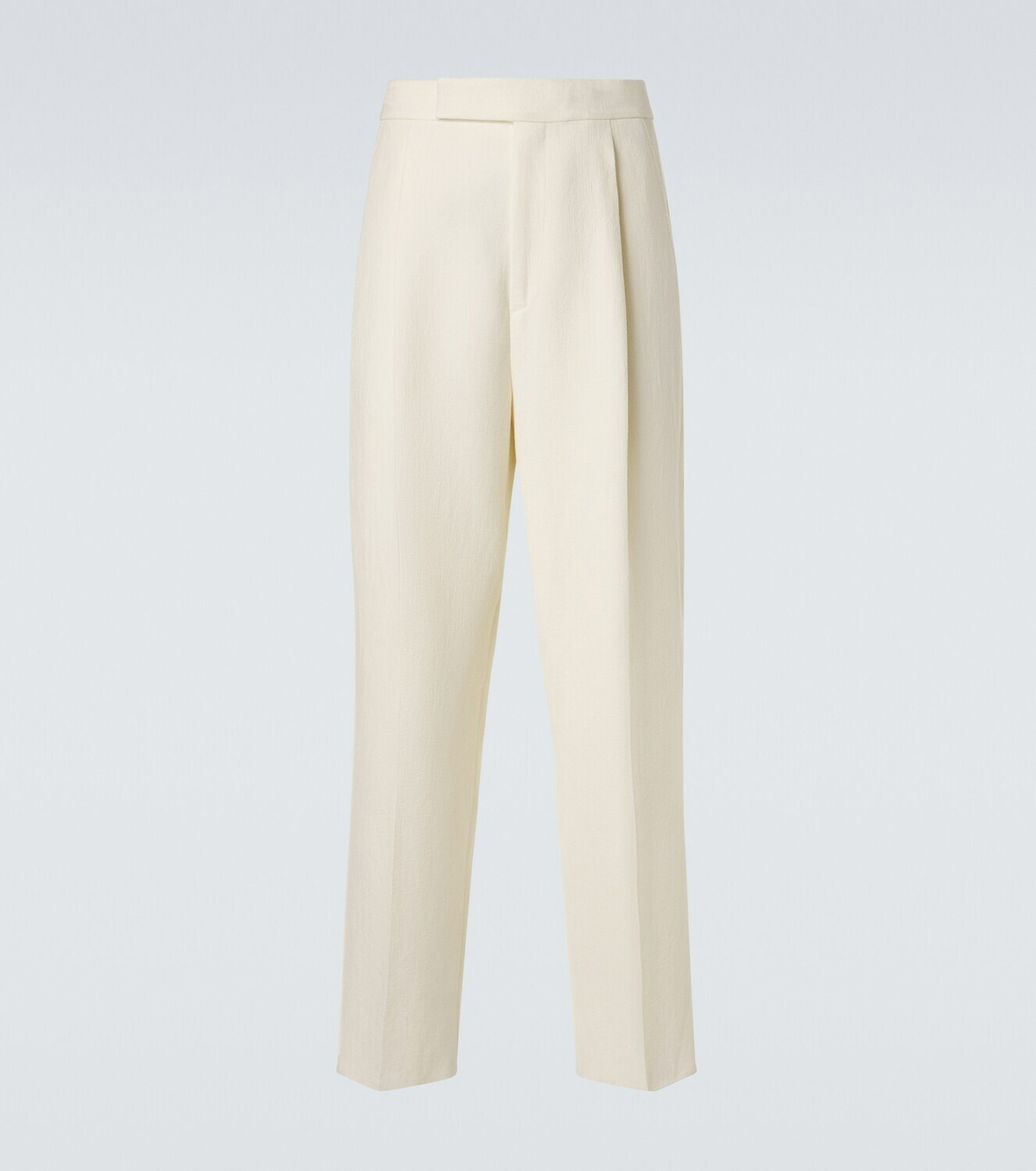 Zegna Wool and linen wide-leg pants