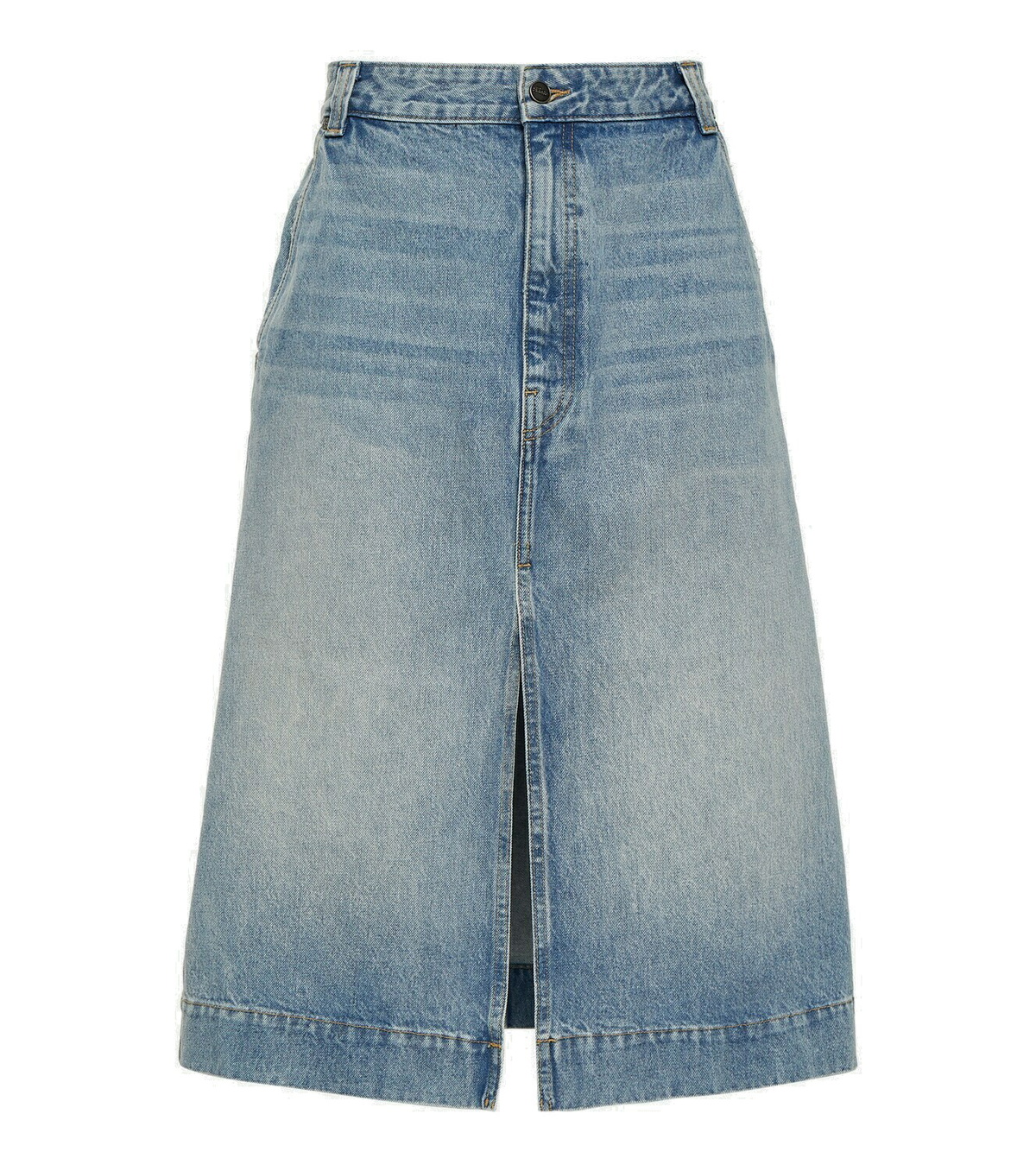 Khaite Charlene denim midi skirt Khaite