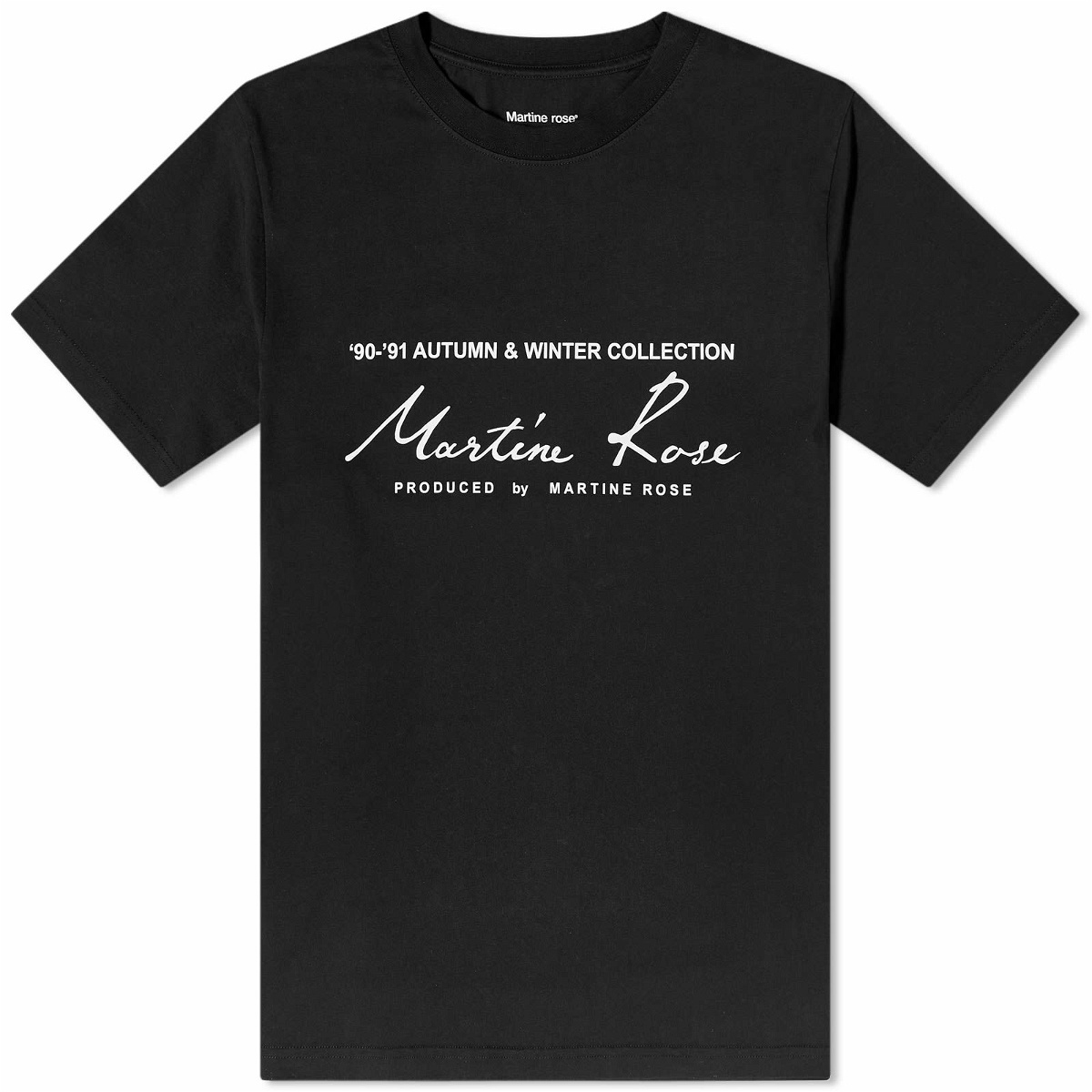 Martine Rose Women's Classic Logo T-Shirt in Black Martine Rose