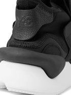 Y-3 - Kaiwa Leather-Trimmed Nylon-Ripstop and Neoprene Sneakers - Black