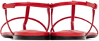 Jil Sander Red Flat Sandals