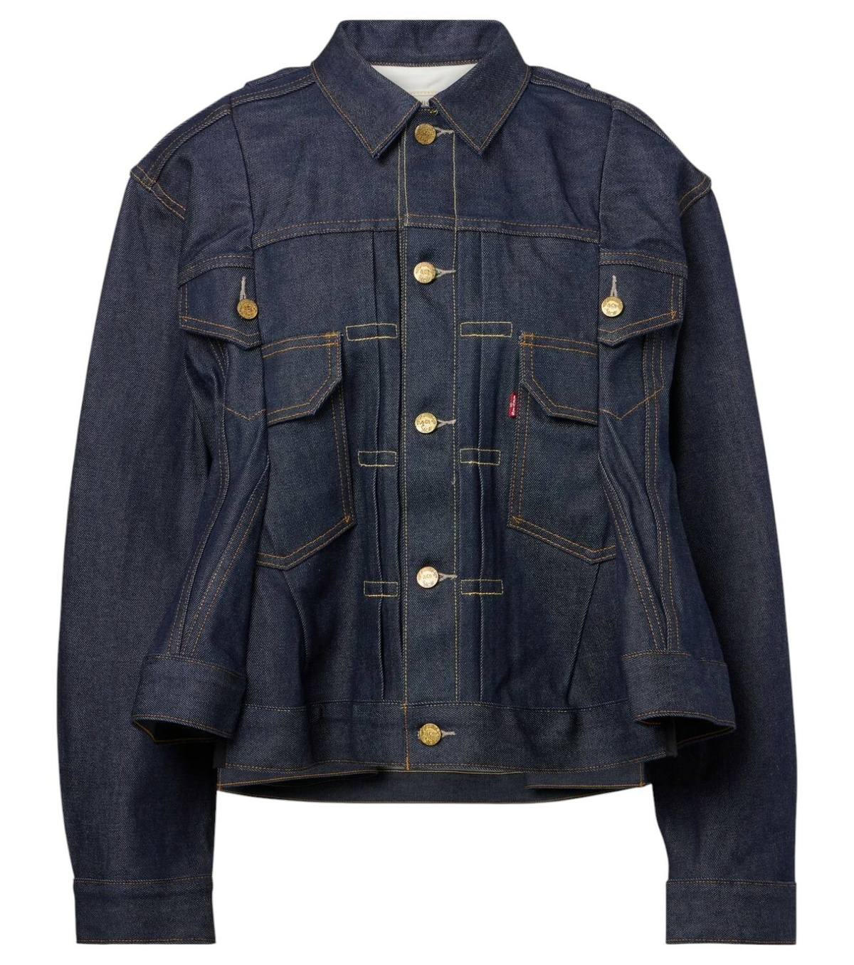 ■sacai■サカイ■Mixed Media Denim & Tweed Trucker Jacket■ Sacai Mixed Media Denim & Tweed Trucker Jacket in Black | Lyst