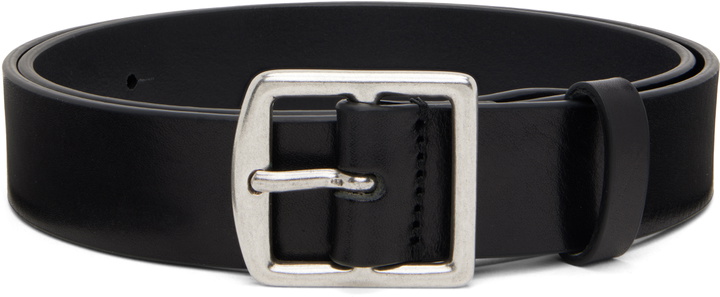 Photo: Dsquared2 Black Twin Buckle Belt