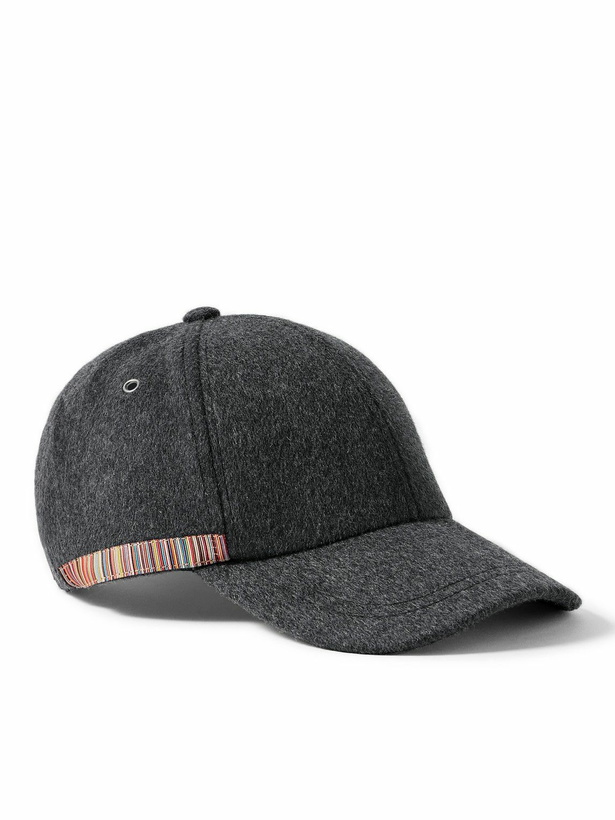 Photo: Paul Smith - Signature Stripe Cashmere and Wool-Blend Baseball Cap