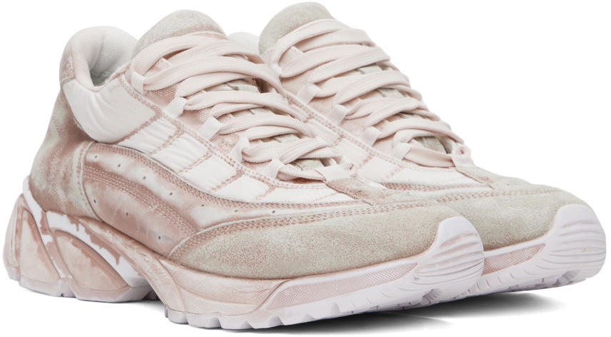 スニーカー MM6 MAISON MARGIELA Women Sneakers S59WS0238 P5246T2320 Pink MM6 Maison Margiela Pink Distressed Sneakers MM6 Maison Margiela