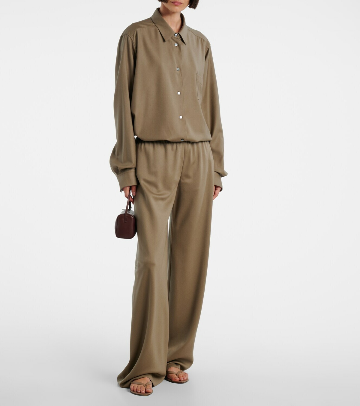 The Row Sacha leather thong sandals