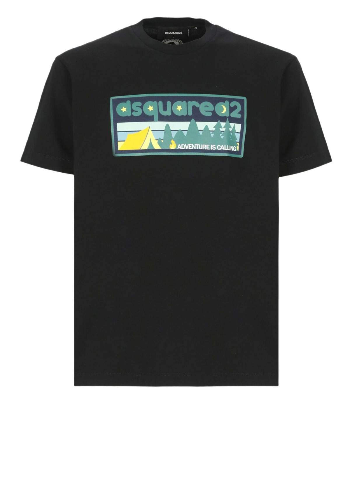 【関税込み】D SQUARED2 The Dsquared2 Twins cotton t-shirt2色 Dsquared2 Arctic Twins print T-shirt - Black