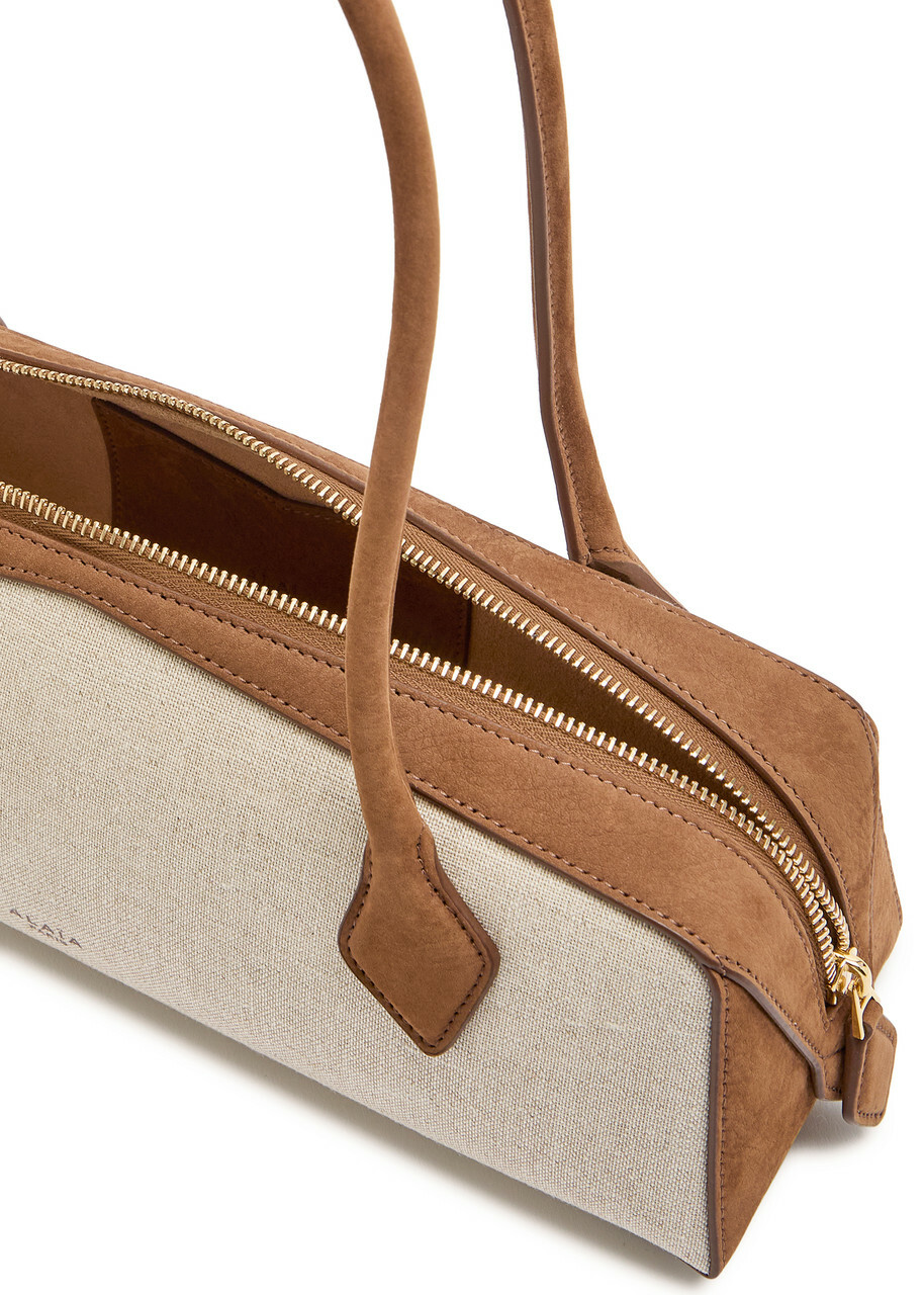 Alaïa Le Teckel Medium Canvas Shoulder bag - Cream - One Size