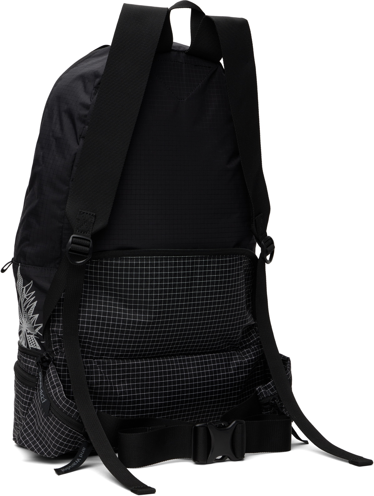 and wander Black Gramicci Editon 2Way Ripstop Backpack
