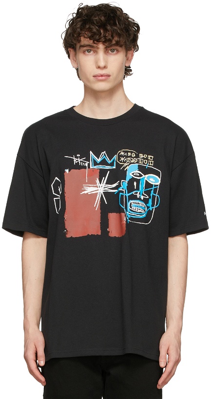 Photo: Converse Black Jean-Michel Basquiat Edition Loose Fit T-Shirt