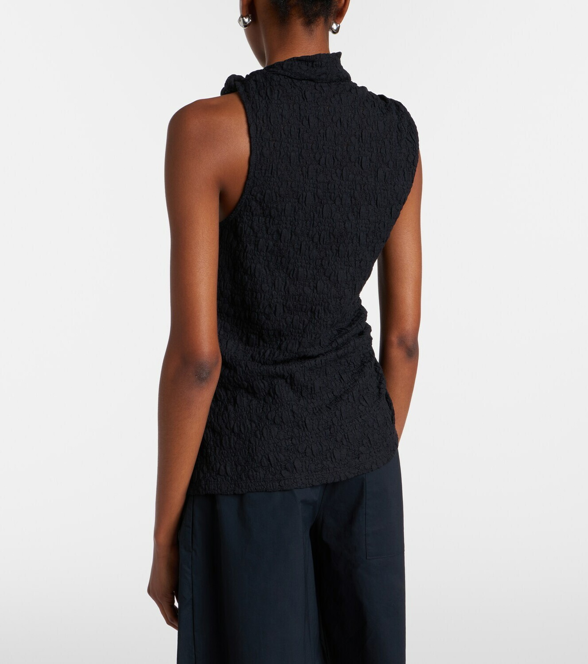 Proenza Schouler Circe White Label asymmetric lace top