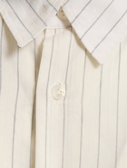 LARDINI - Striped Cupro Blend Shirt