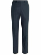 Kingsman - Straight-Leg Mohair and Wool-Blend Trousers - Blue
