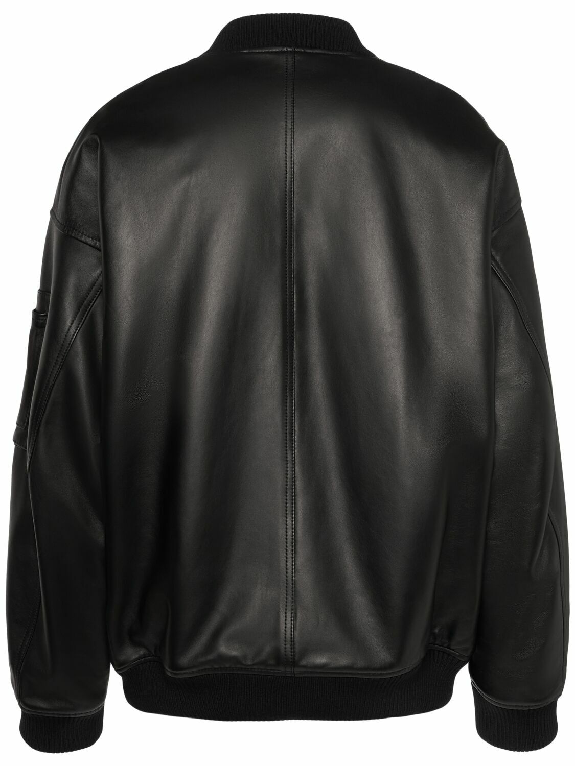 DSQUARED2 レザーボンバージャケット 44 DSQUARED2 Zip-up Faux Leather Bomber Jacket Dsquared2