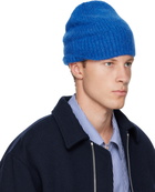 Dries Van Noten Blue Alpaca Blend Beanie