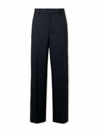 Barena - Delfo Straight-Leg Wool-Blend Flannel Trousers - Blue