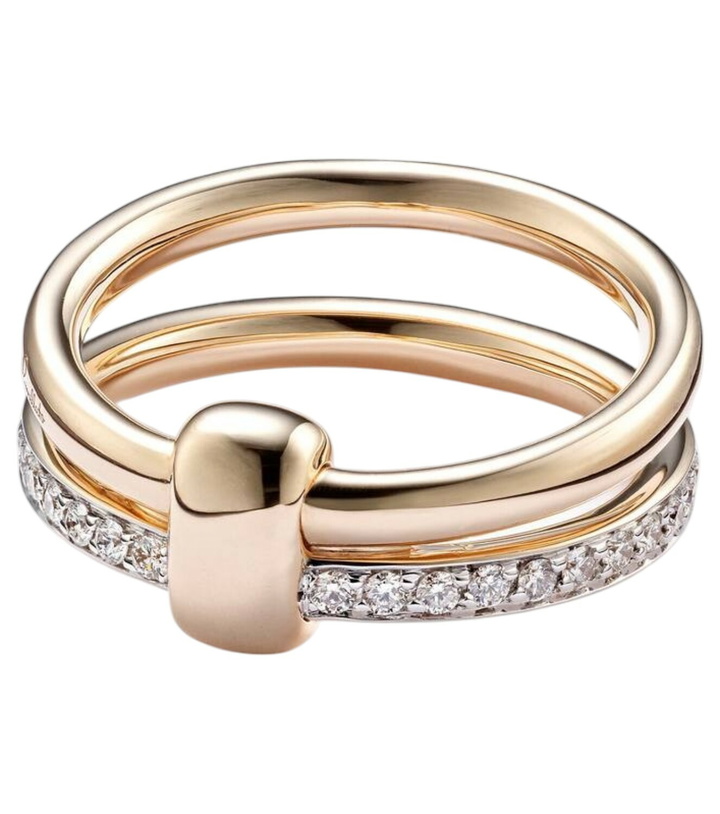 Photo: Pomellato Pomellato Together 18kt rose gold ring with diamonds