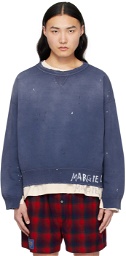 Maison Margiela Indigo Handwritten Sweatshirt