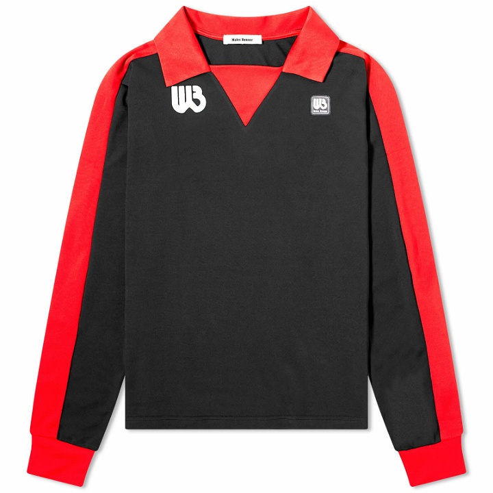 Photo: Wales Bonner Women's Home Jersey Shirt in Red/Black