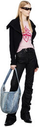 OPEN YY Black Zip Sweater
