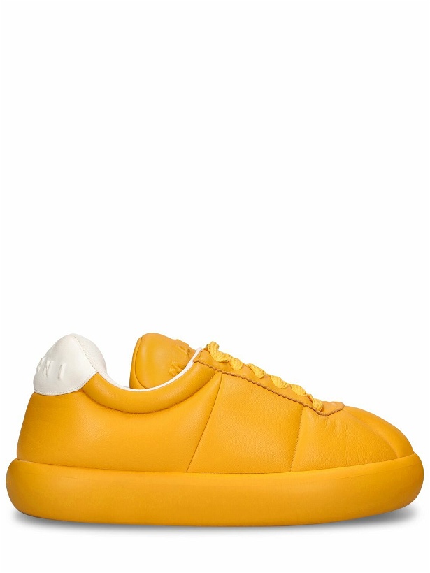 Photo: MARNI - Puffy Soft Leather Low Top Sneakers