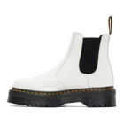 Dr. Martens White 2976 Platform Chelsea Boots