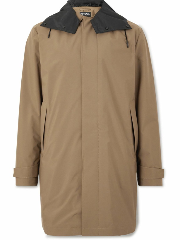 Photo: Zegna - Stratos Shell Hooded Jacket - Brown