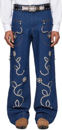 Chopova Lowena Blue Moppy Charm Jeans
