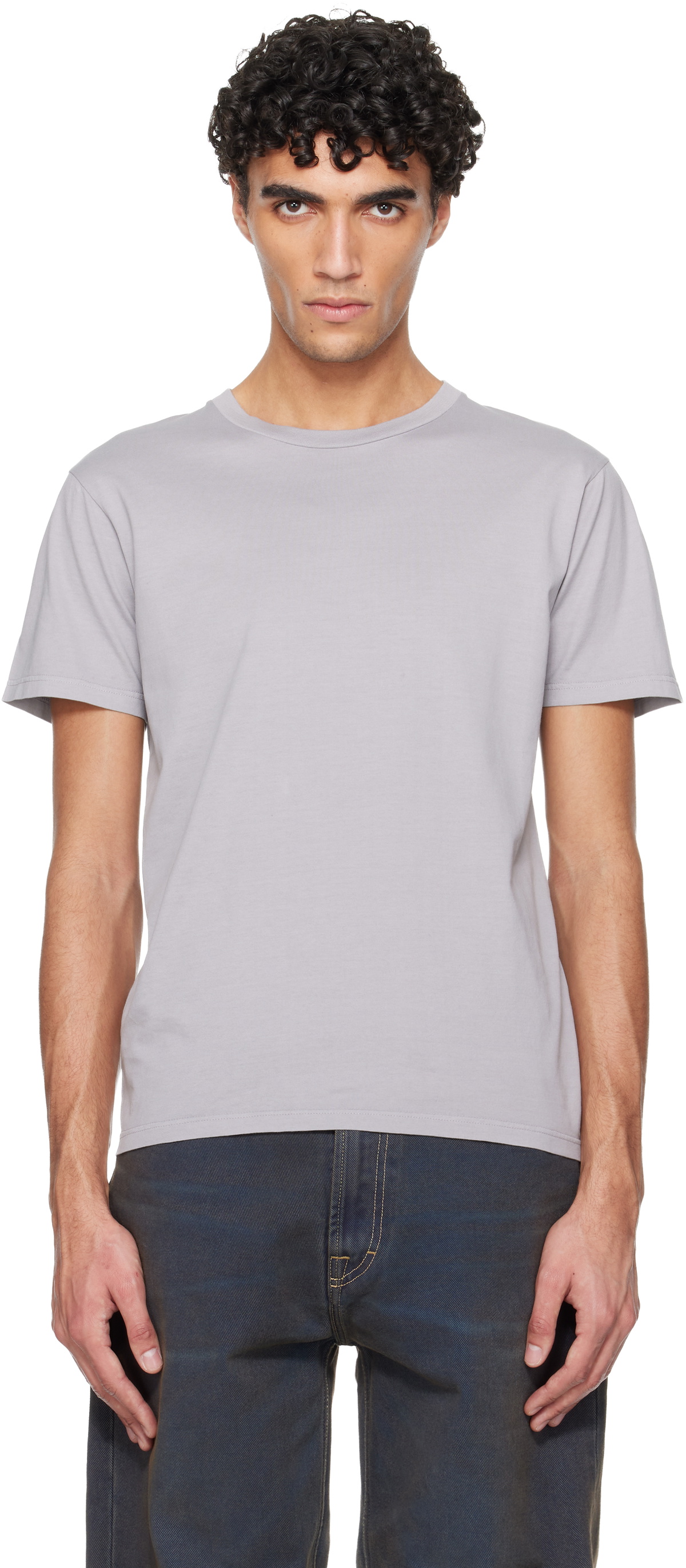Rier Gray Fitted T-shirt