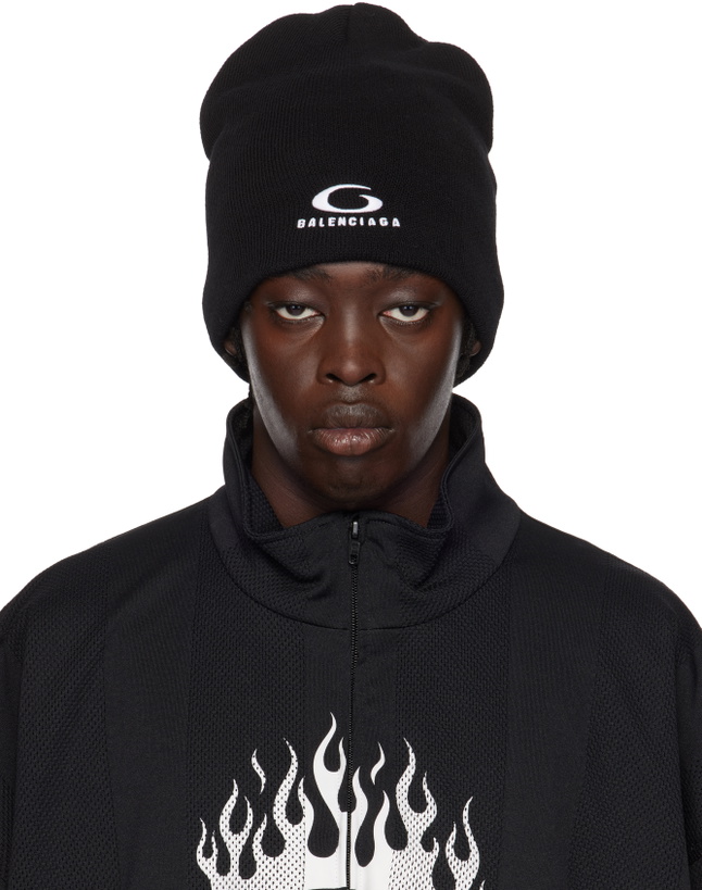 Photo: Balenciaga Black Loop Sports Icon Beanie