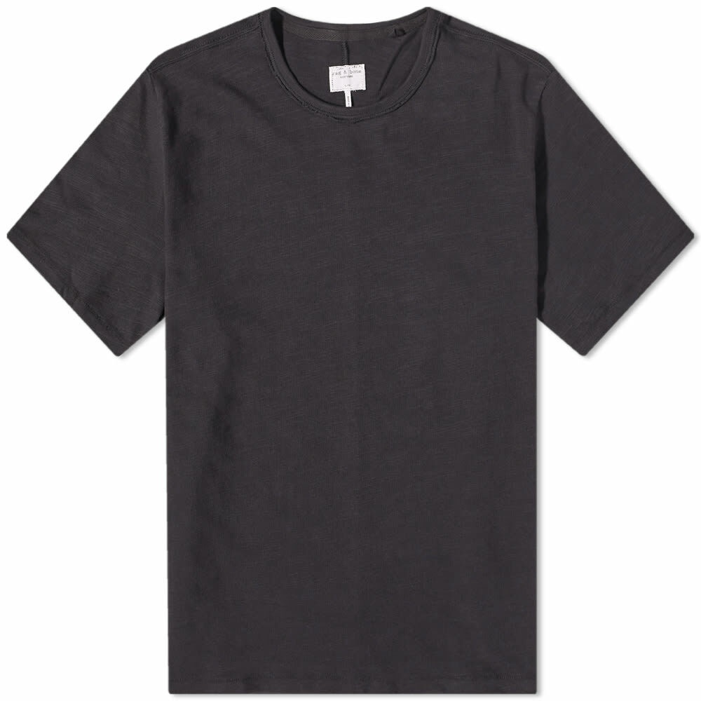 Rag & Bone Men's Classic Flame T-Shirt in Black Rag and Bone