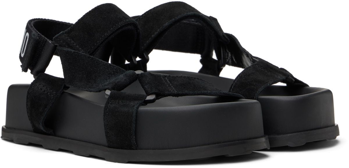 Moschino Black Suede Sandals