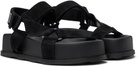 Moschino Black Suede Sandals