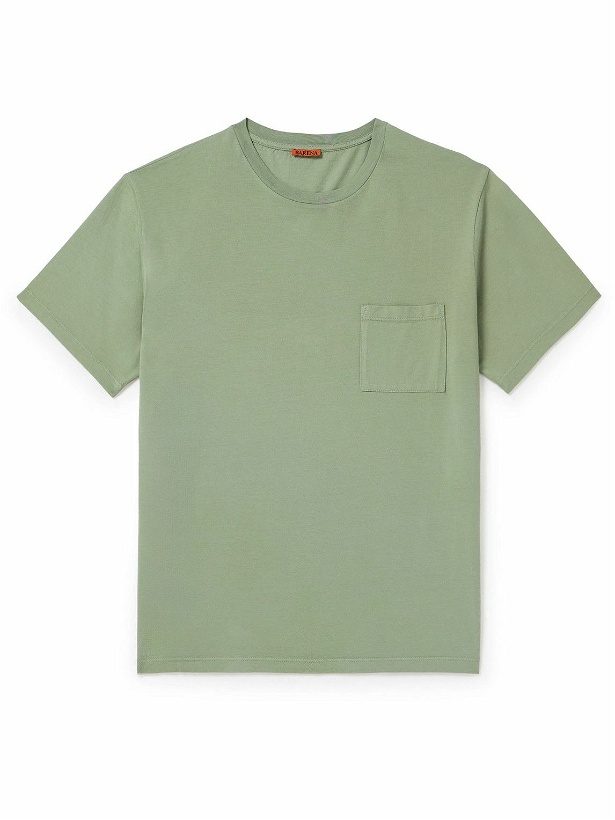 Photo: Barena - Giro Cotton-Jersey T-Shirt - Green