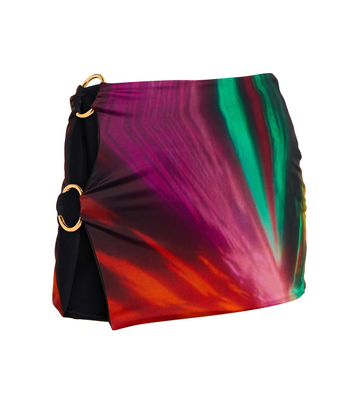 Louisa Ballou - Double Ring printed miniskirt