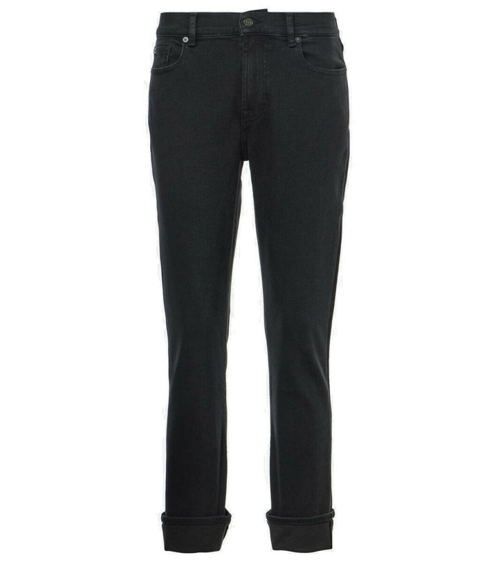 Photo: 7 For All Mankind Relaxed Skinny low-rise skinny jeans