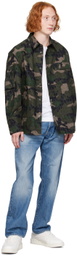 Valentino Green Camouflage Jacket