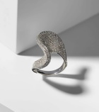 Kamyen 18kt white gold ring with diamonds