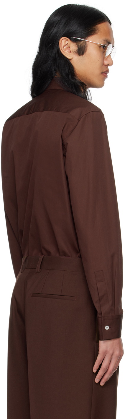 Jil Sander Brown Pocket Shirt